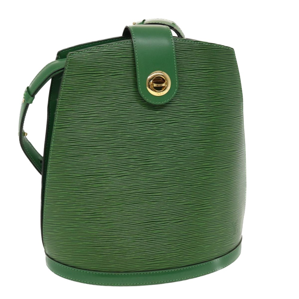 Louis Vuitton Green Epi Leather Bucket Shoulder Bag with Gold Hardware